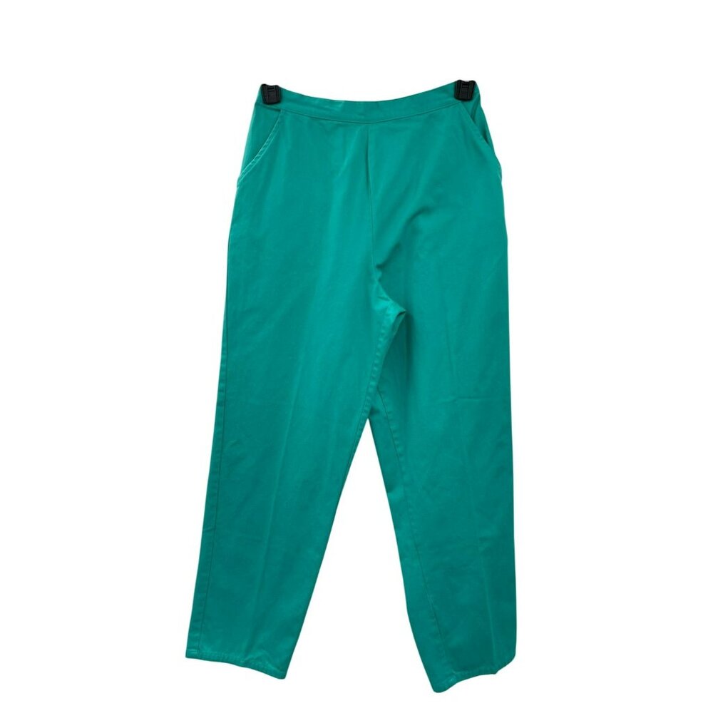 Vintage Lord Isaacs Pull-on Pants Womens 10 Used Blue/Green